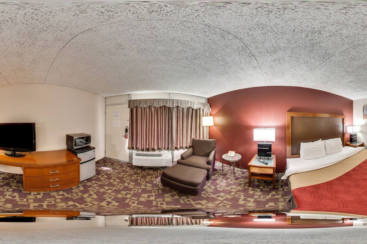 Rom – standard, 2 dobbeltsenger, ikke-røyk (Pet Friendly) | Skrivebord, blendingsgardiner, strykejern/-brett og wi-fi (inkludert)