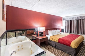 Desk, blackout curtains, iron/ironing board, free WiFi