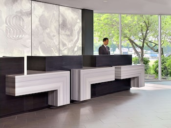 Reception area at The Royal Sonesta Boston
