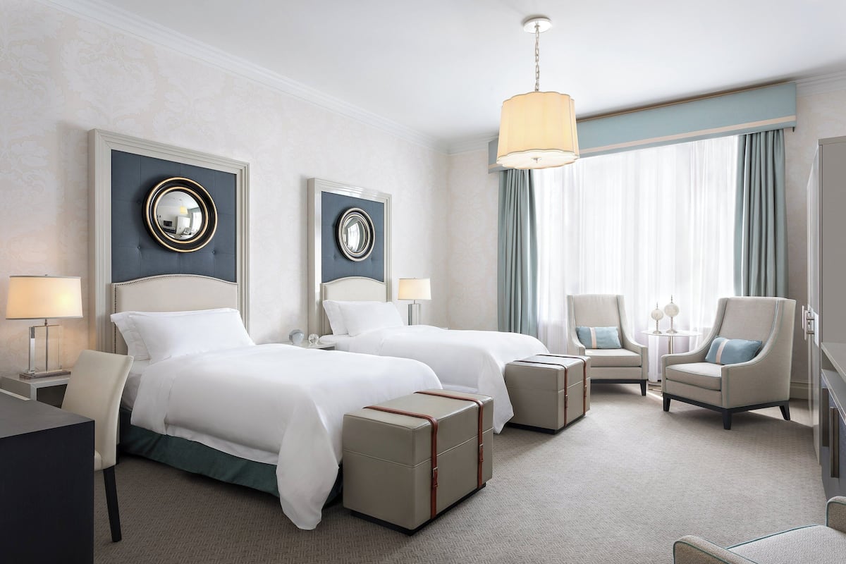 Executive-Zimmer, 2 Einzelbetten | 2 Schlafzimmer, italienische Bettbezüge von Frette