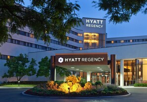 Welcome to the Hyatt Regency, where a grand entrance sets the tone for a memorable stay.