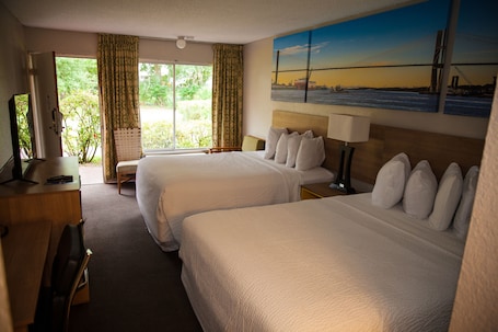 Room, 2 Queen Beds, Non Smoking | View from room. Days Inn by Wyndham Cocoa Cruiseport West At I-95/524