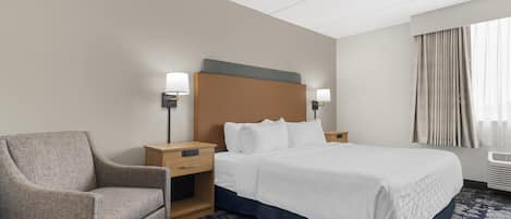 Standard Room, 1 King Bed, Accessible, Refrigerator & Microwave | Hypo-allergenic bedding available, pillowtop beds, desk
