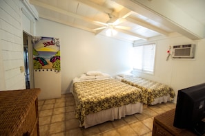 Interior Room, 2 Beds, Private Bath | Individually furnished, iron/ironing board, bed sheets