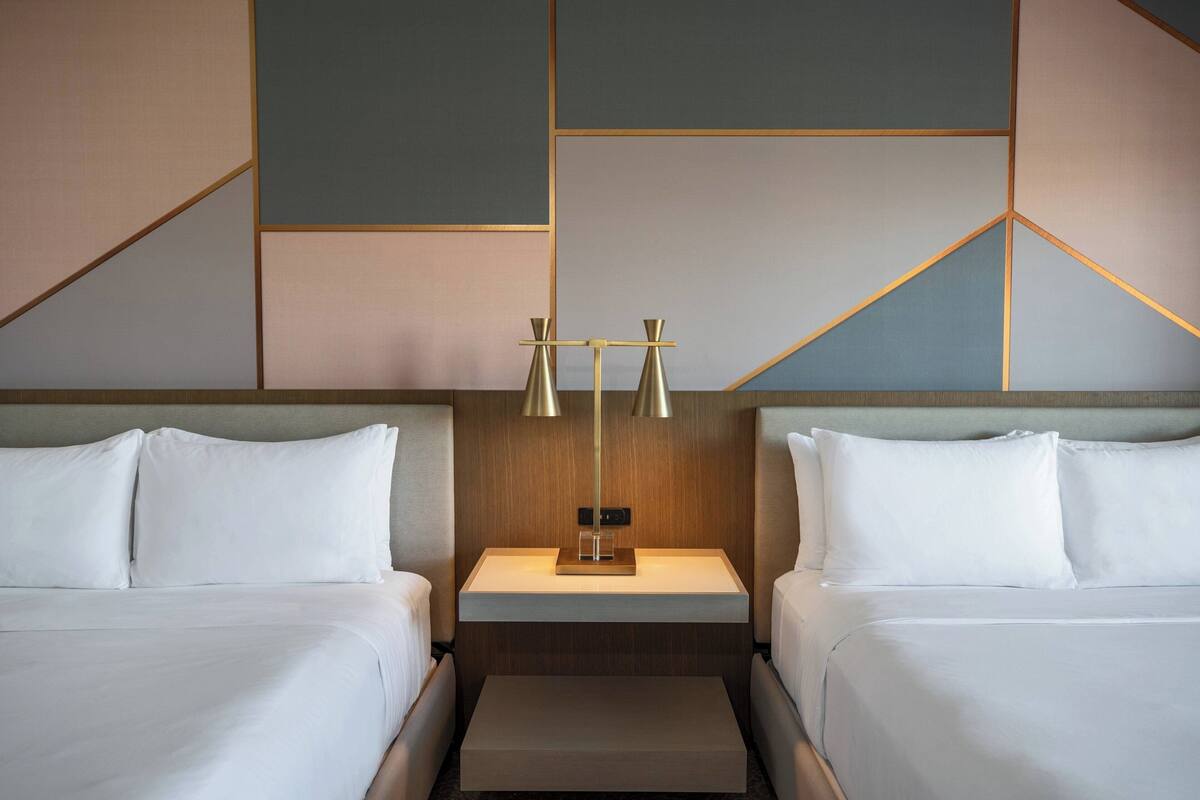 Premium bedding, pillowtop beds, in-room safe, desk