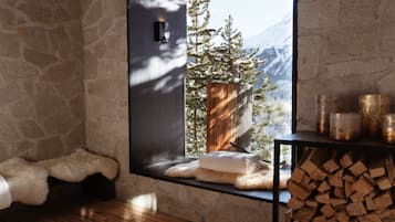 Un sauna, una bañera de hidromasaje, baño turco, tratamientos corporales