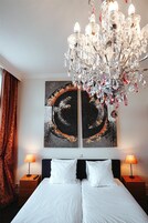 In-room safe, desk, laptop workspace, iron/ironing board