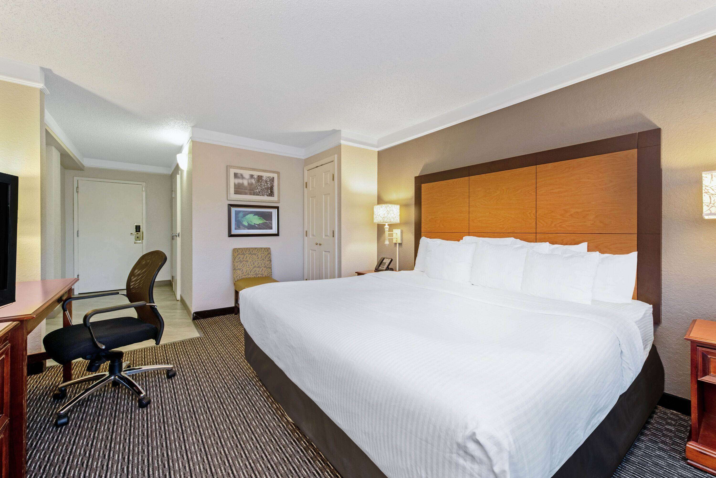 deluxe room, 1 king bed | premium bedding, pillow-top beds, desk, blackout curtains