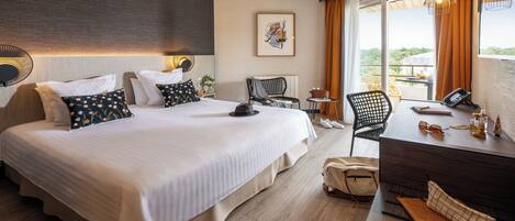 1 slaapkamer, luxe beddengoed, een kluis op de kamer