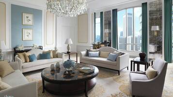 Minibar, in-room safe, desk, laptop workspace