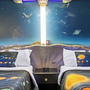 Room, 2 Queen Beds, Non Smoking (Space Theme) | In-room safe, desk, blackout drapes, iron/ironing board