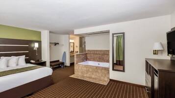 Studio suite, 1 kingsize bed, niet-roken | 1 slaapkamer, een bureau, een laptopwerkplek, verduisterende gordijnen