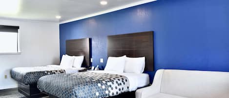 Premium bedding, individually decorated, individually furnished, desk
