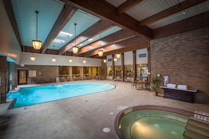 Indoor pool, seasonal outdoor pool