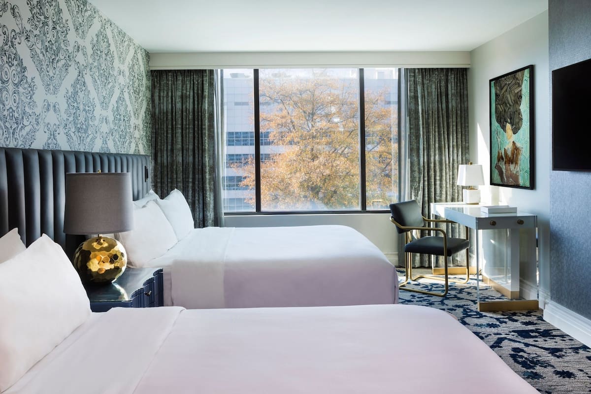 Classic Room, 2 Queen Beds, Non Smoking | Premium bedding, down comforters, in-room safe, desk