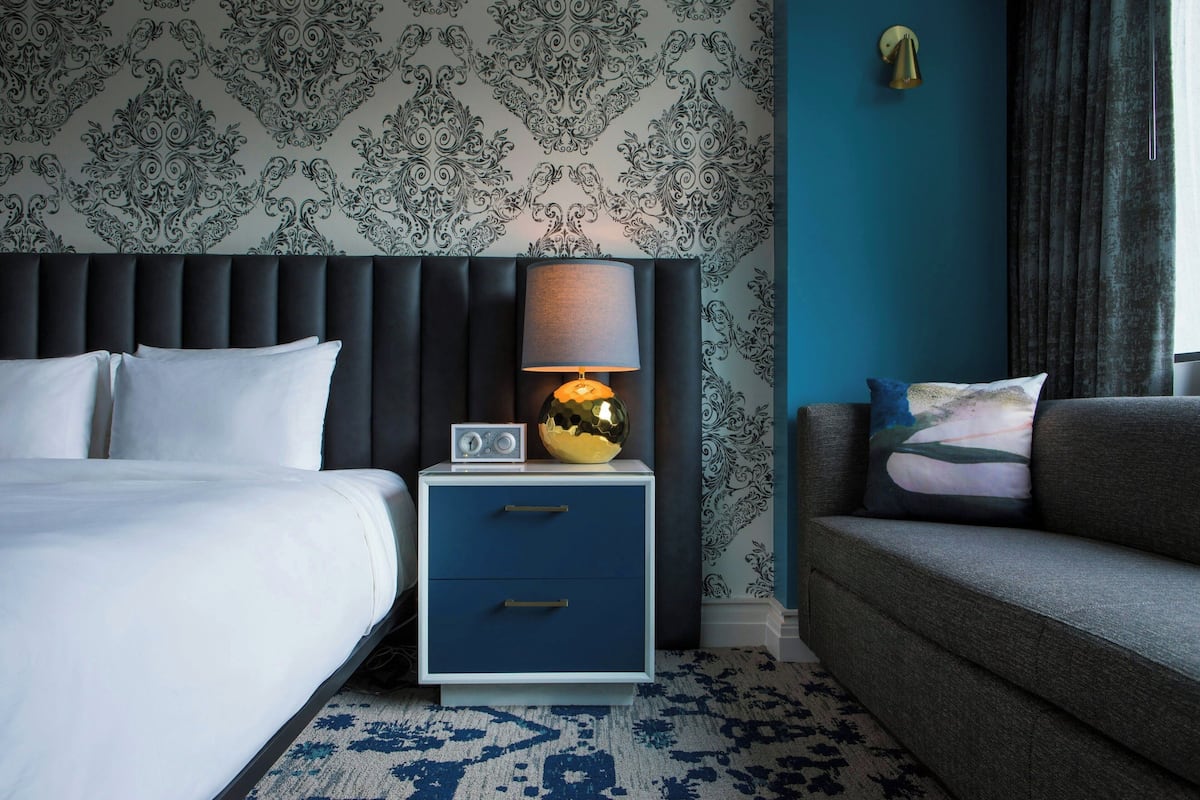 Premium bedding, down comforters, in-room safe, desk