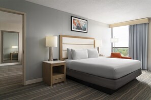 Premium bedding, down comforters, pillowtop beds, in-room safe