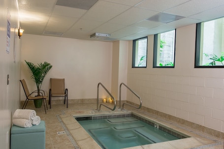 Indoor spa tub. The Monterey Hotel