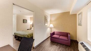 In-room safe, desk, laptop workspace, blackout curtains