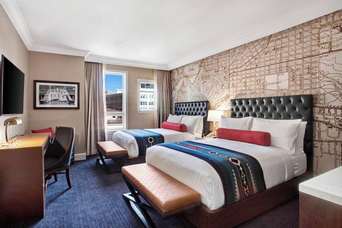 Premium bedding, down comforters, pillowtop beds, in-room safe