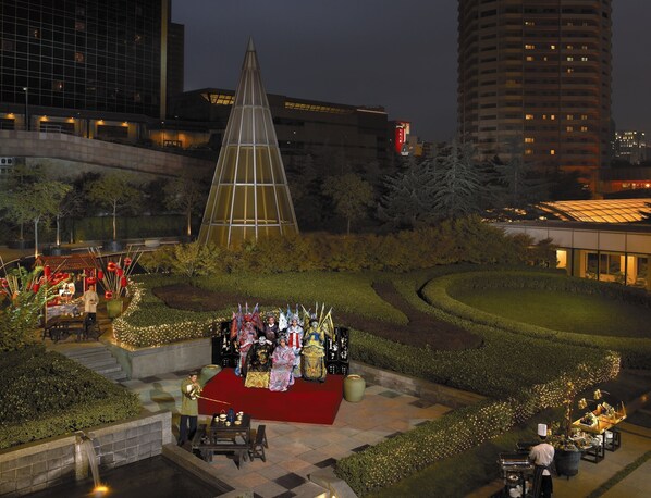 Outdoor wedding area