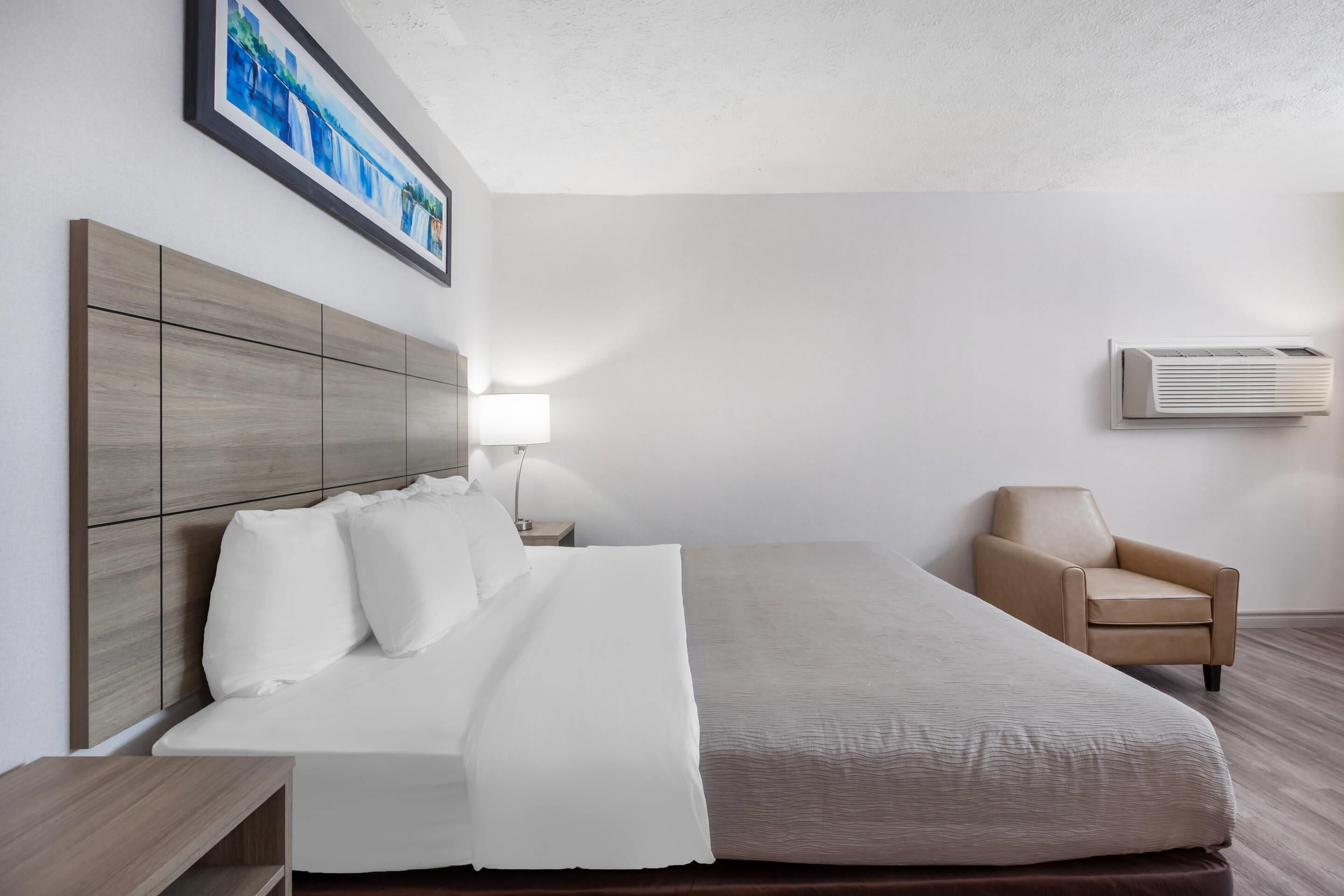 Room, 1 King Bed, Non Smoking | Premium bedding, desk, iron/ironing board, free cribs/infant beds