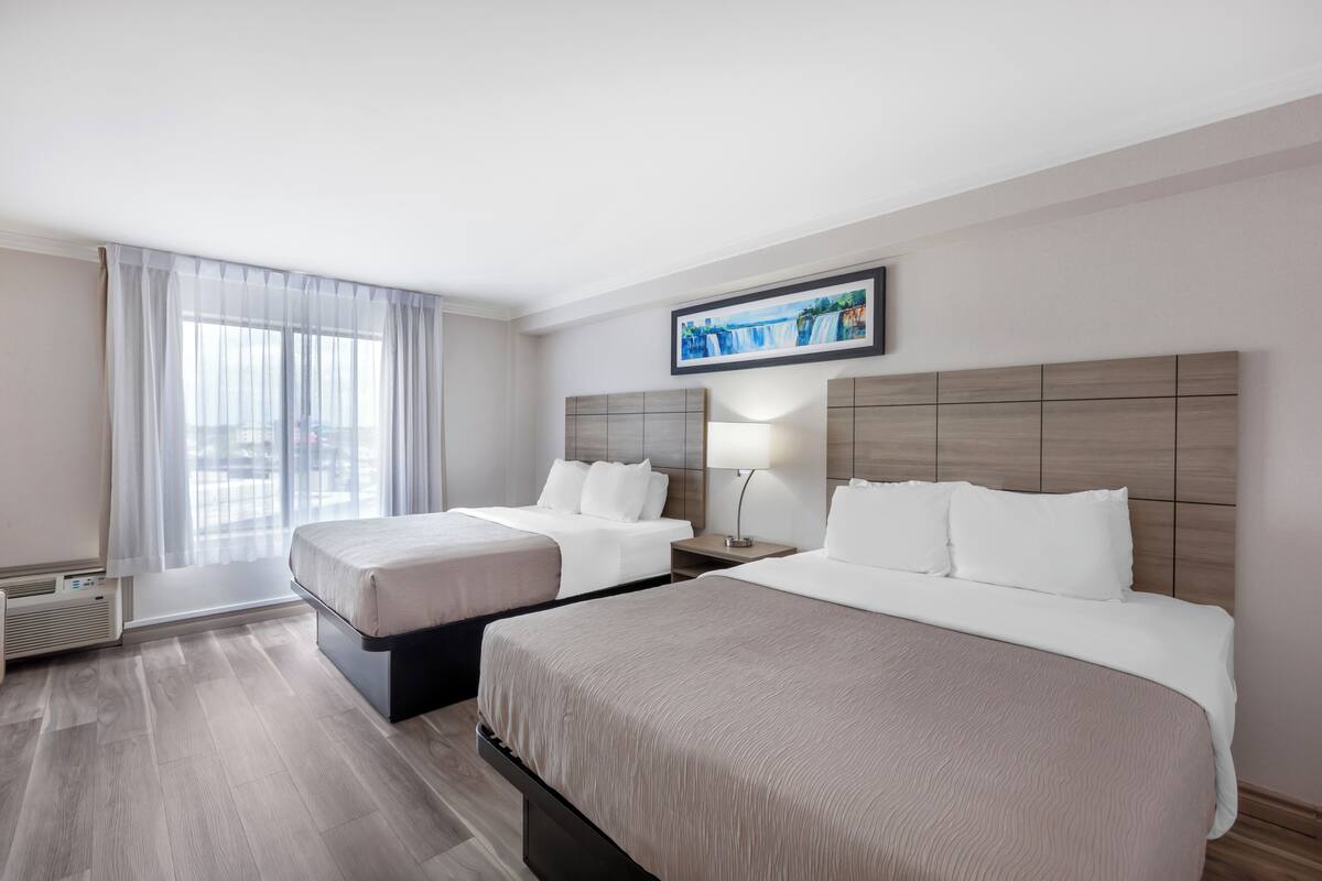 Room, 2 Queen Beds, Non Smoking | Premium bedding, desk, iron/ironing board, cribs (free)