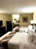 Desk, iron/ironing board, cribs/infant beds, rollaway beds