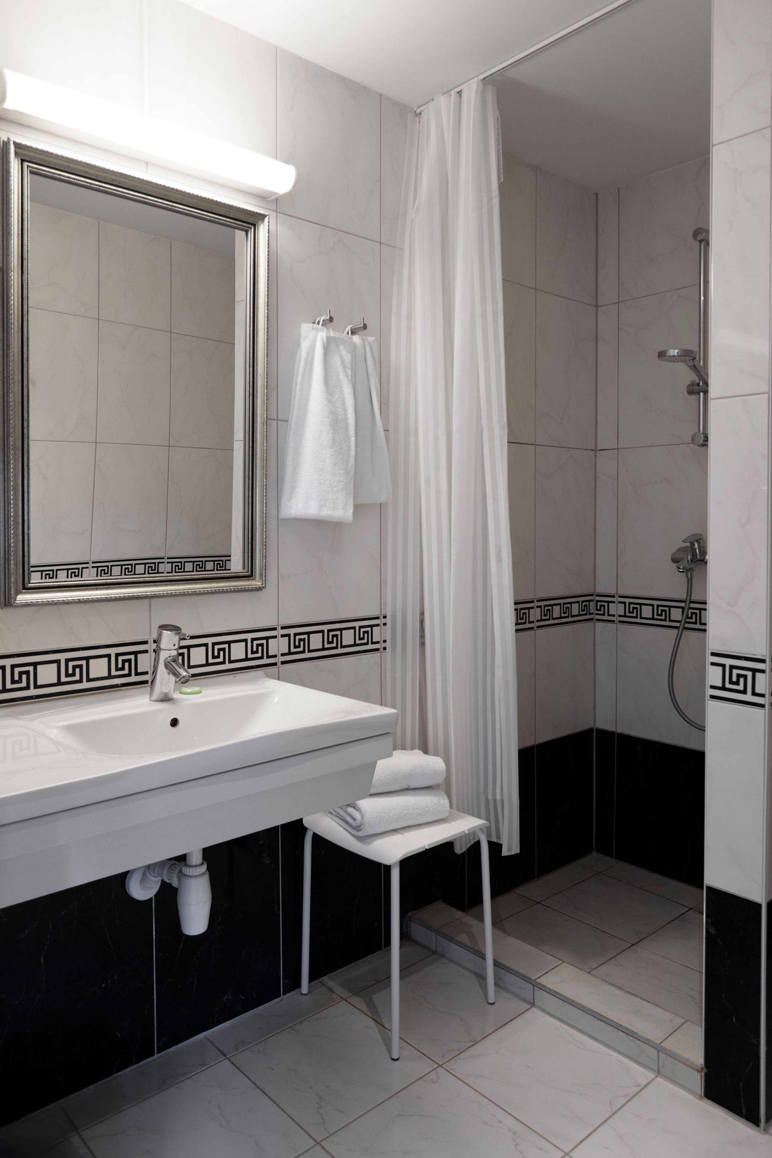 free toiletries, hair dryer, towels, soap