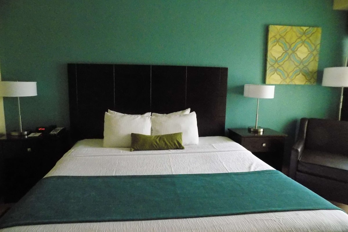Suite, 1 très grand lit et 1 canapé-lit, accessible aux personnes à mobilité réduite (with Sofabed) | Coffres-forts dans les chambres, bureau, fer et planche à repasser