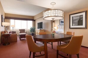 Presidential Suite, 1 Double Bed, Non Smoking | Living area | 37-inch flat-screen TV with cable channels, TV, pay movies