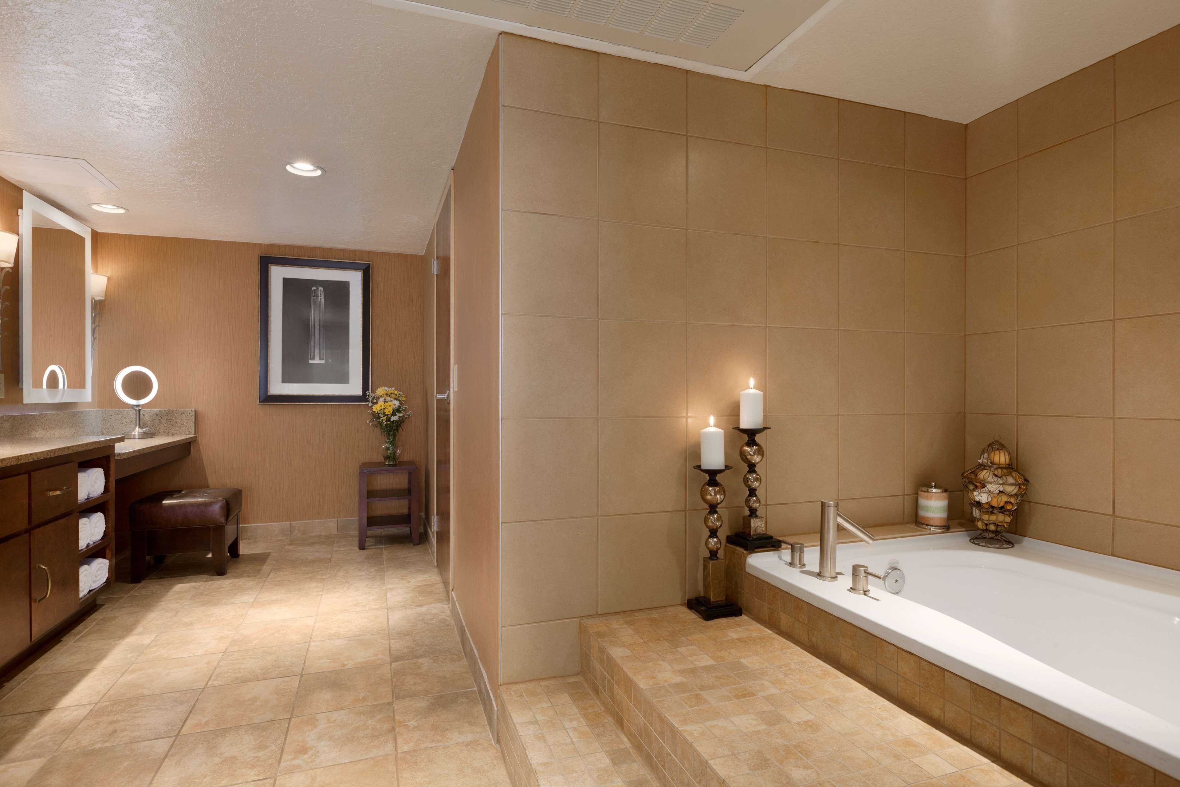 presidential suite, 1 double bed, non smoking | bathroom | combined shower/bathtub, free toiletries, hair dryer, towels