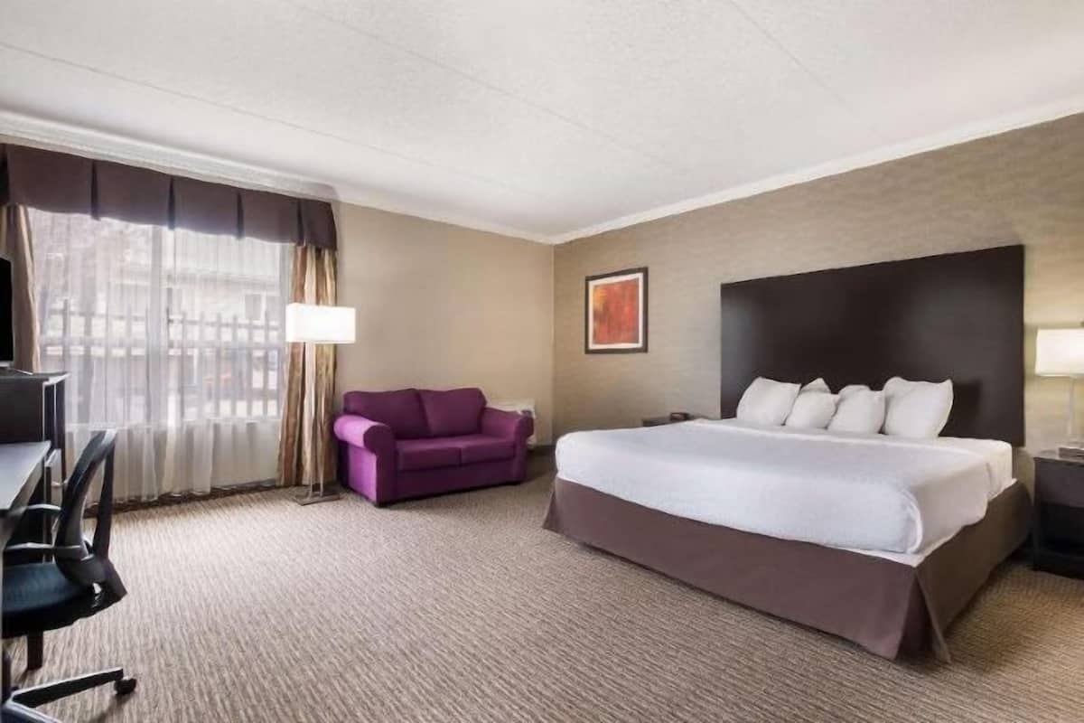 Desk, laptop workspace, iron/ironing board, free WiFi