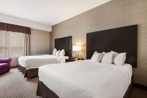 Standard Room, 2 Queen Beds, Non Smoking, Refrigerator | Desk, laptop workspace, iron/ironing board, free WiFi