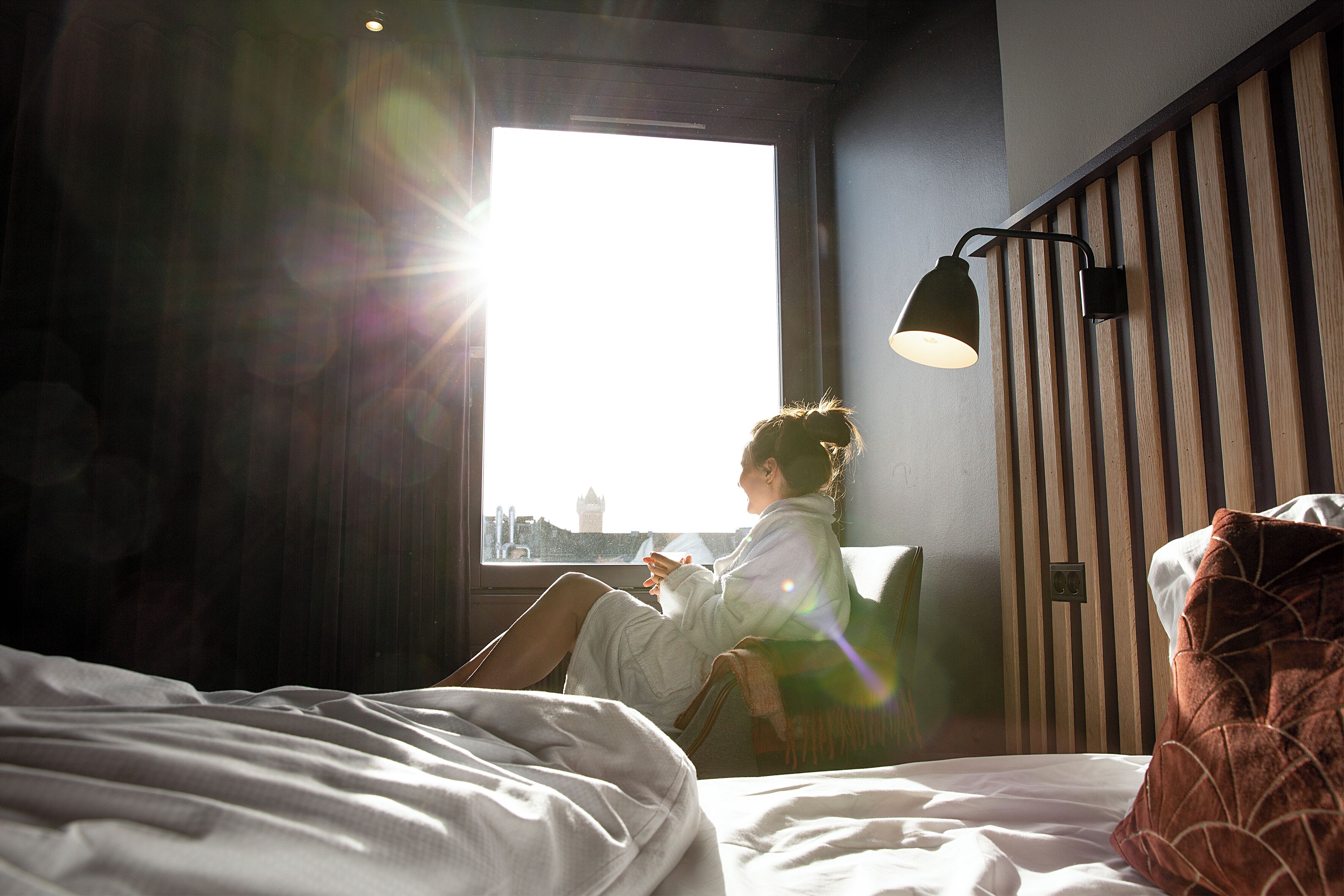 Habitación superior | Ropa de cama hipoalergénica y escritorio