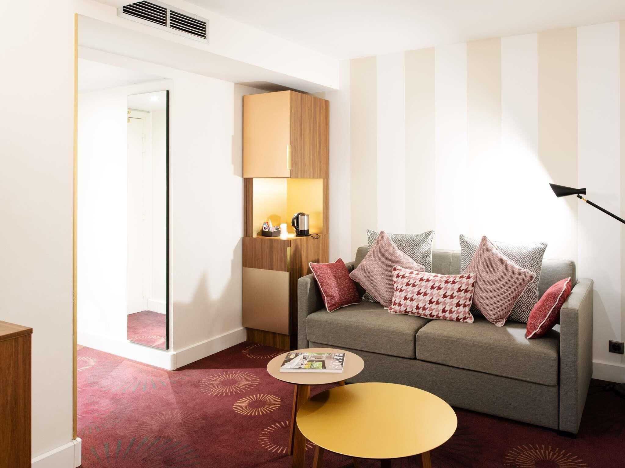 Premium bedding, memory foam beds, minibar, in-room safe