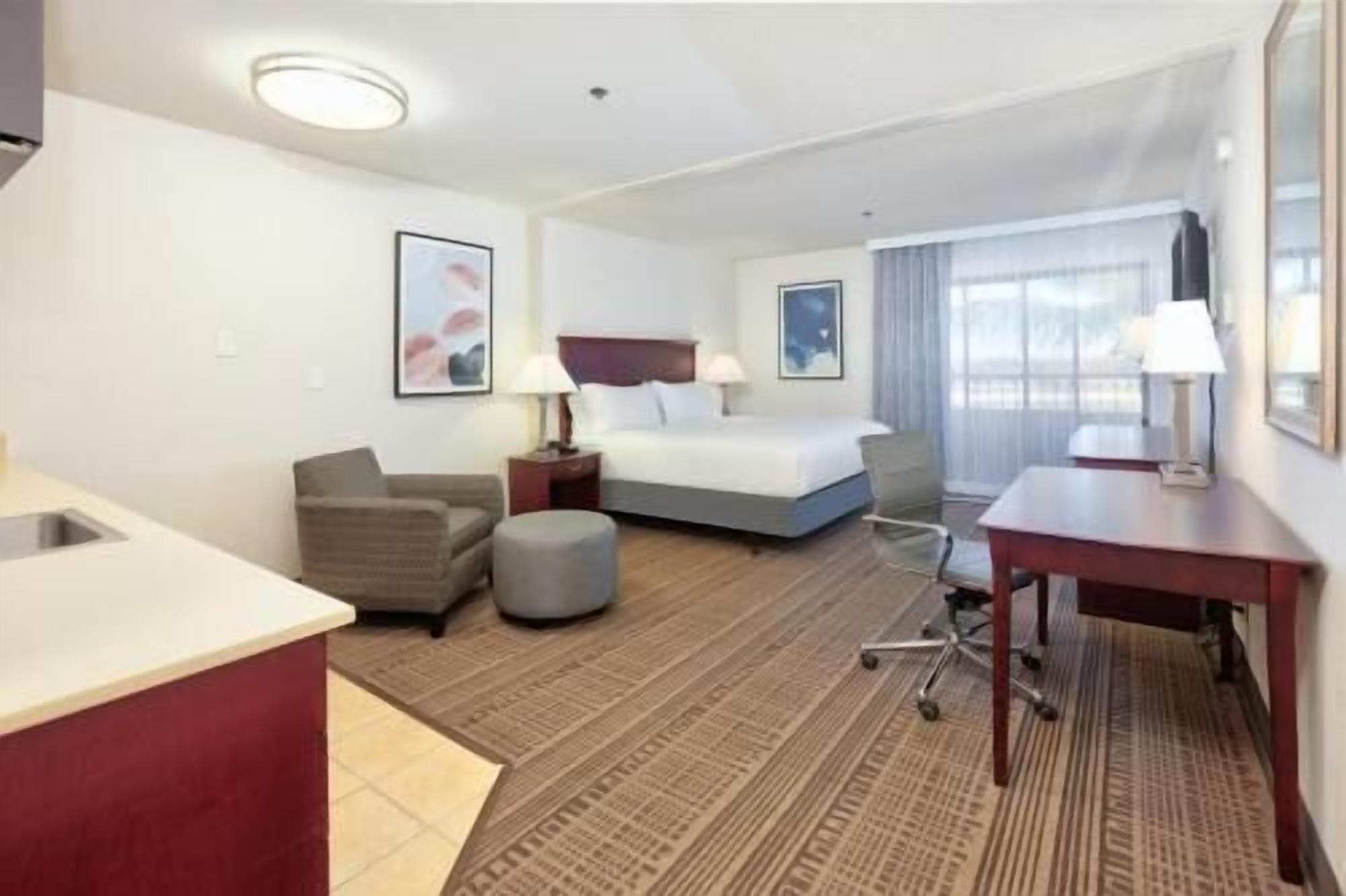 Hypo-allergenic bedding, in-room safe, desk, laptop workspace