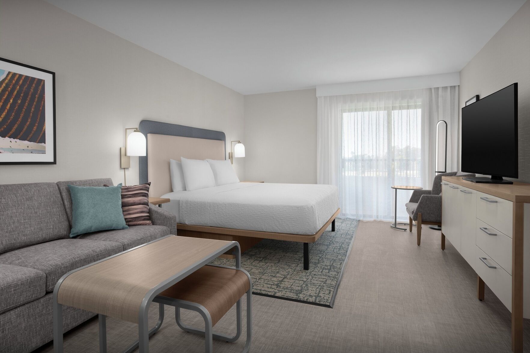 Hypo-allergenic bedding, in-room safe, desk, laptop workspace
