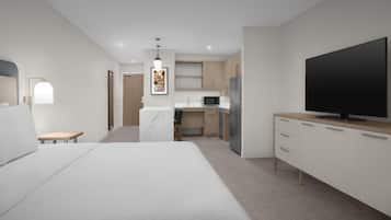 Hypo-allergenic bedding, in-room safe, desk, laptop workspace