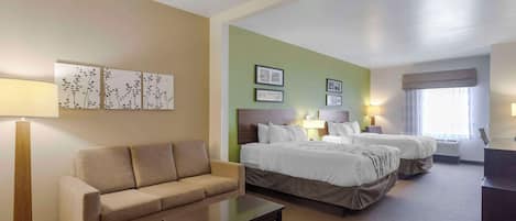 Suite, 2 camas Queen size, para no fumadores | Camas con pillow-top, escritorio y cortinas blackout