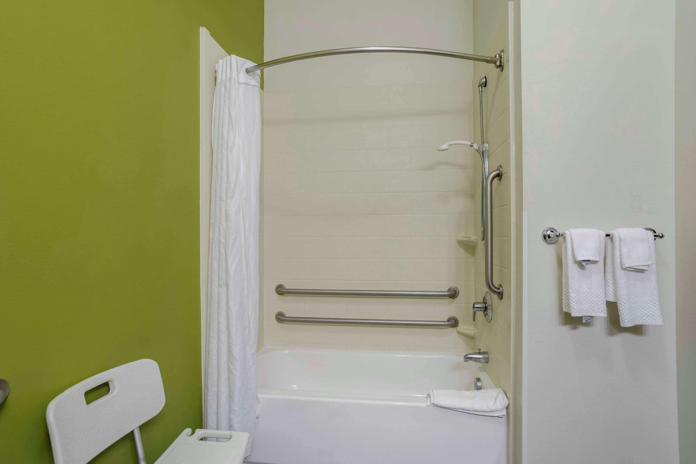 pillow-top beds, desk, blackout curtains, iron/ironing board