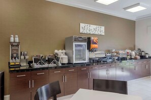 Free daily self-serve breakfast