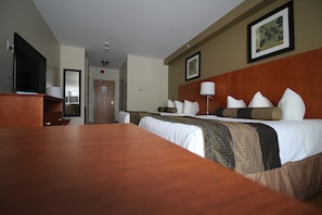 Standard Room, 2 Queen Beds, Non Smoking | Desk, iron/ironing board, rollaway beds, free WiFi