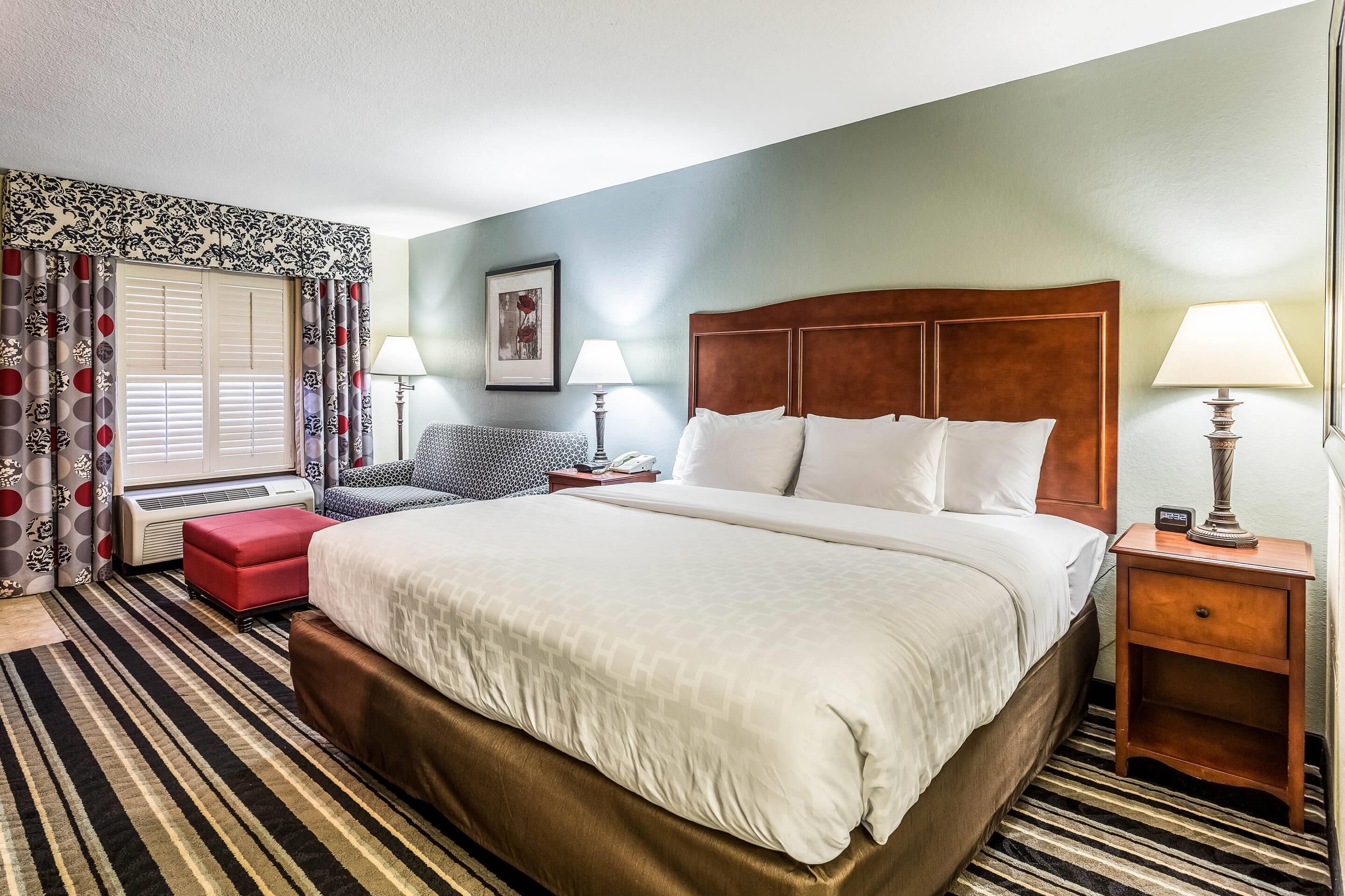 desk, blackout curtains, iron/ironing board, free cots/infant beds