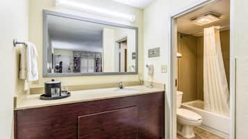 Free toiletries, hair dryer, towels