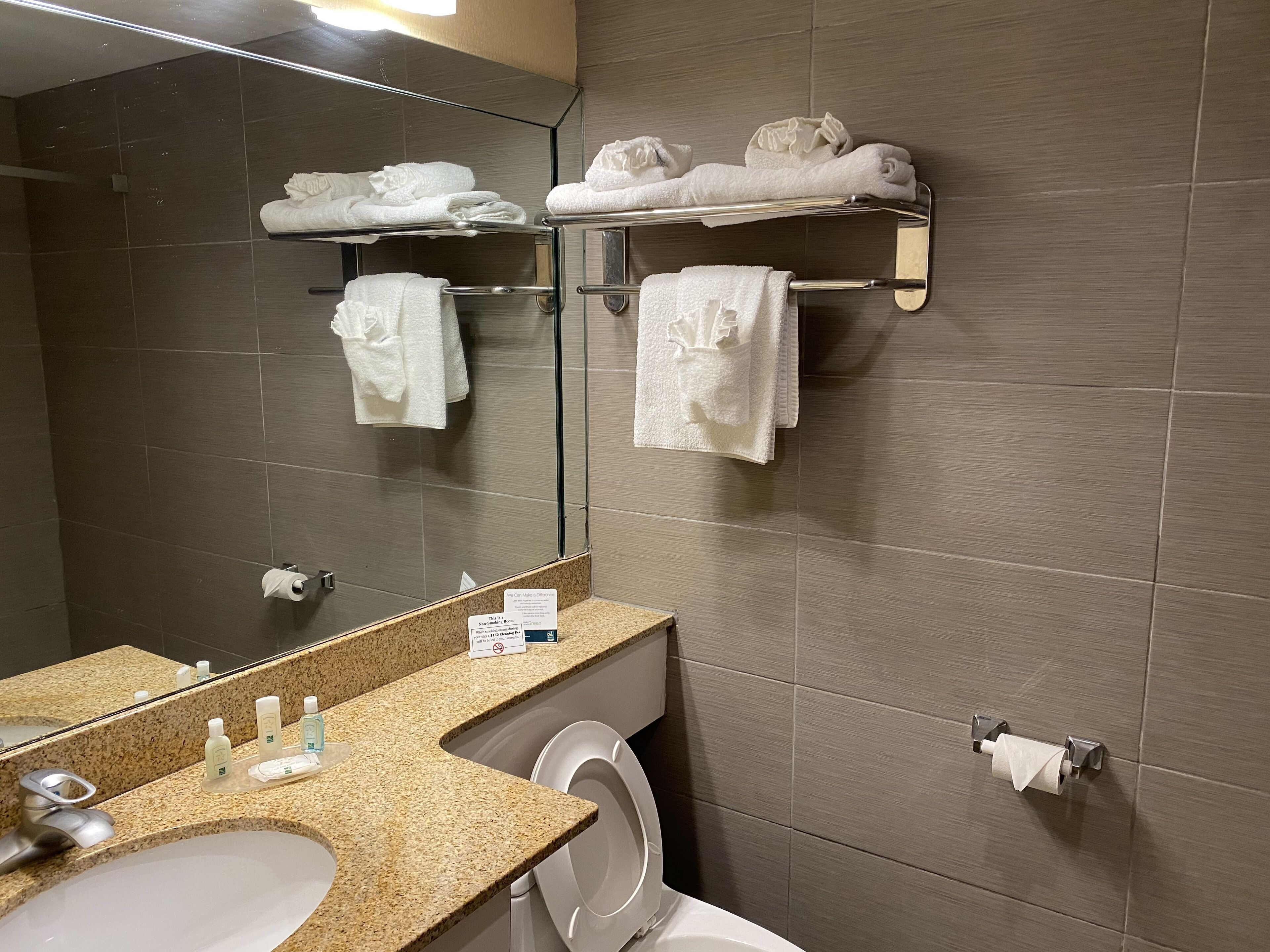 bathtub, free toiletries, hair dryer, towels