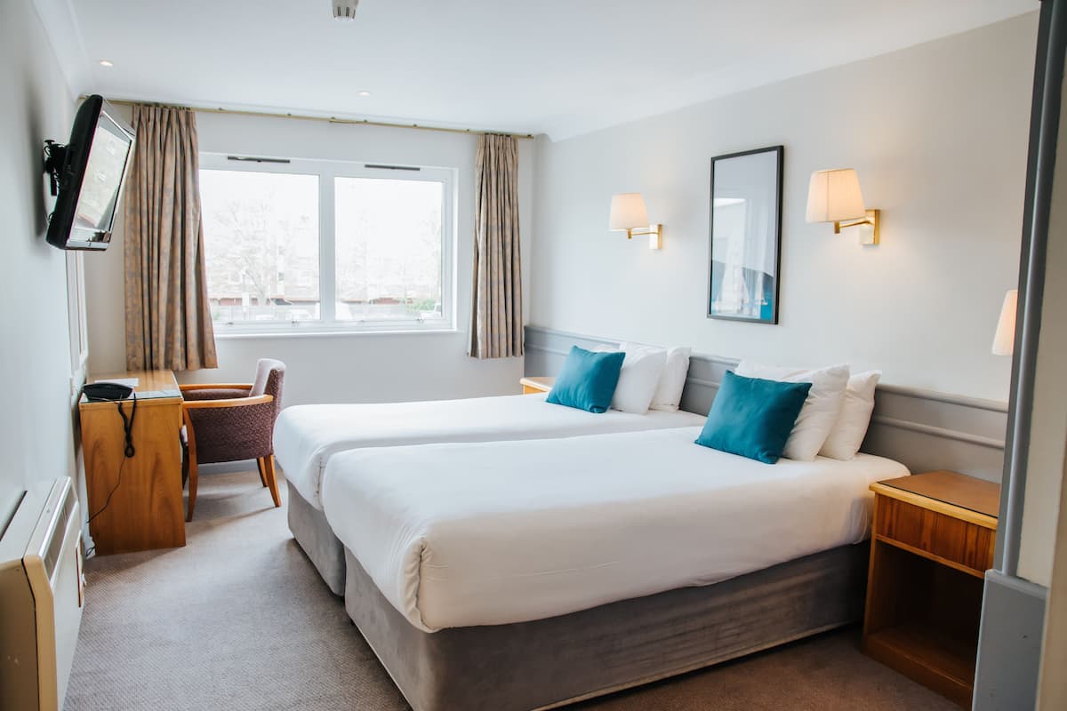 Standard Twin Room | Desk, laptop workspace, iron/ironing board, free cots/infant beds