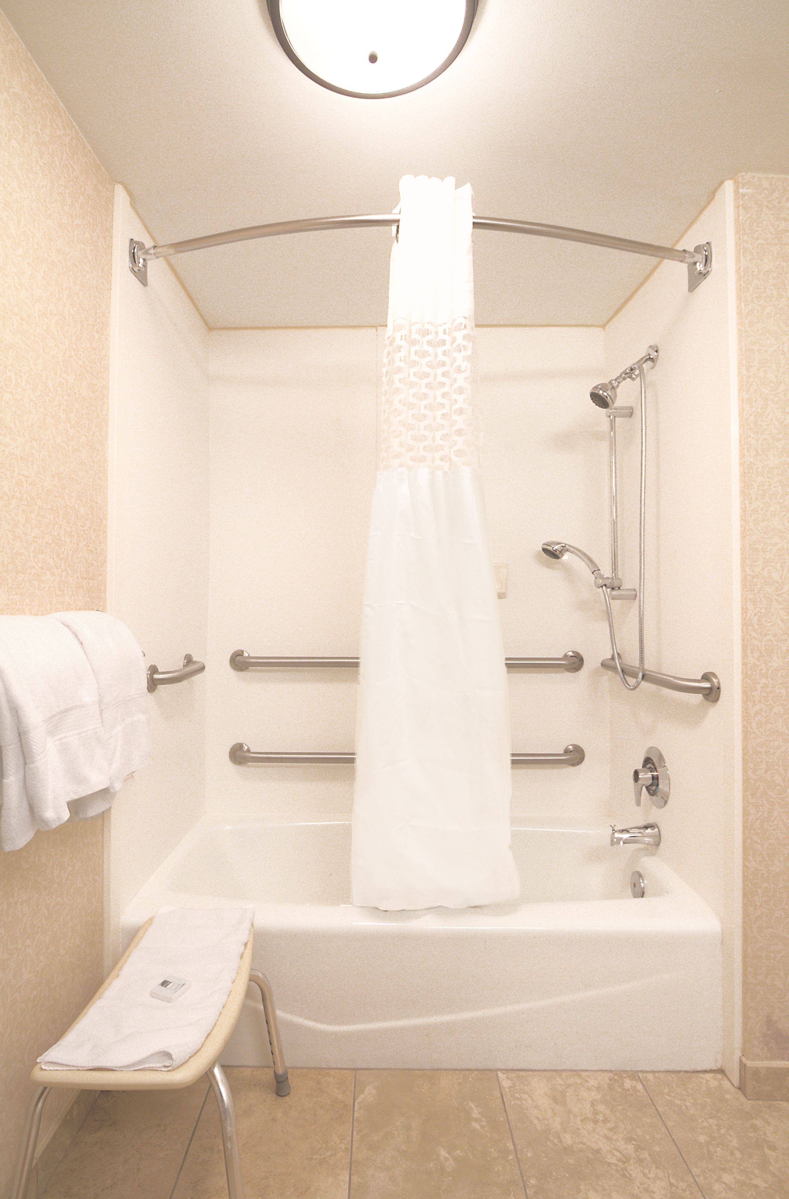 one queen bed, non-smoking, accessible tub | premium bedding, desk, iron/ironing board, free cots/infant beds