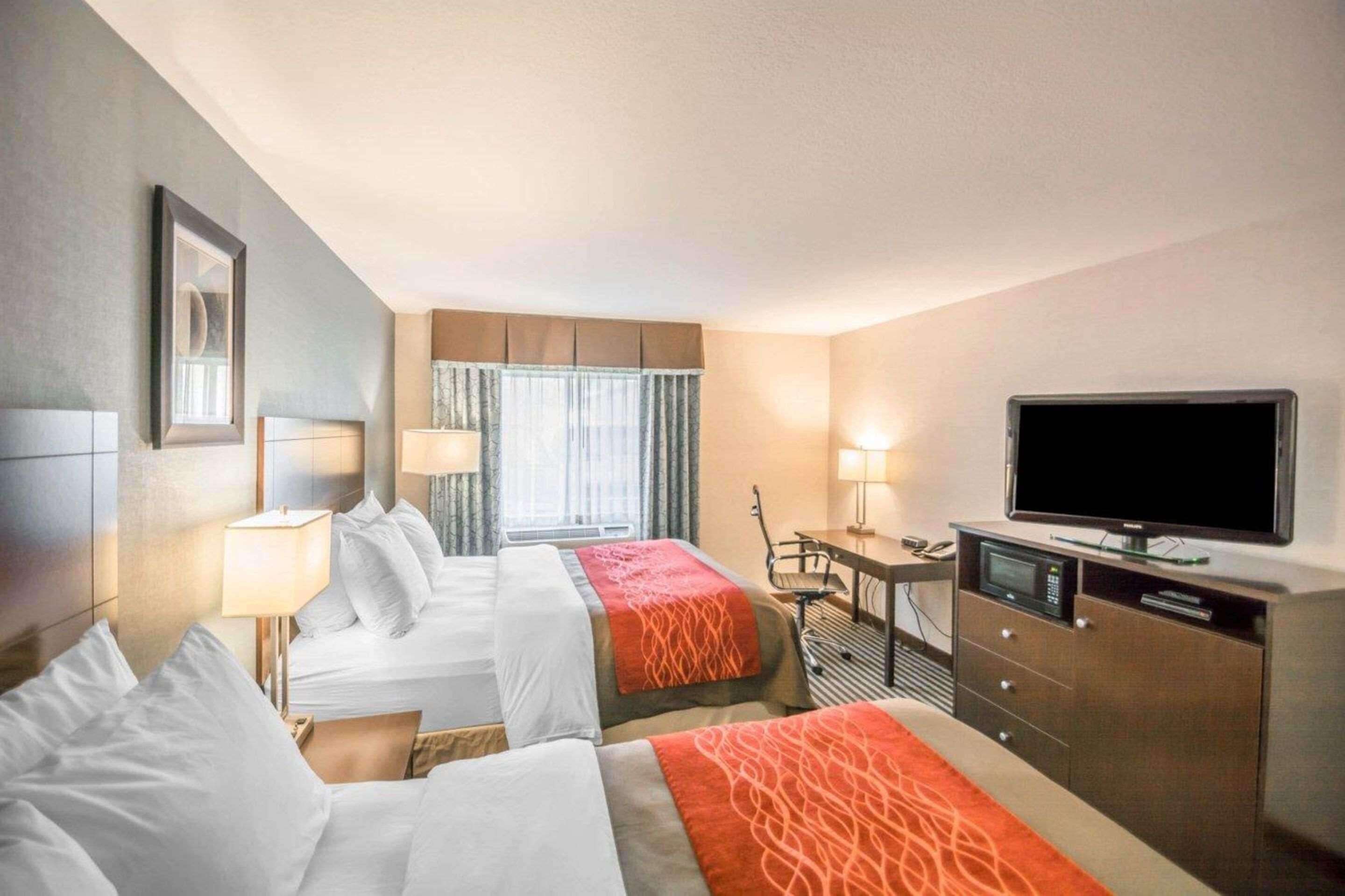 standard room, 2 queen beds, non smoking | premium bedding, pillow-top beds, desk, blackout curtains