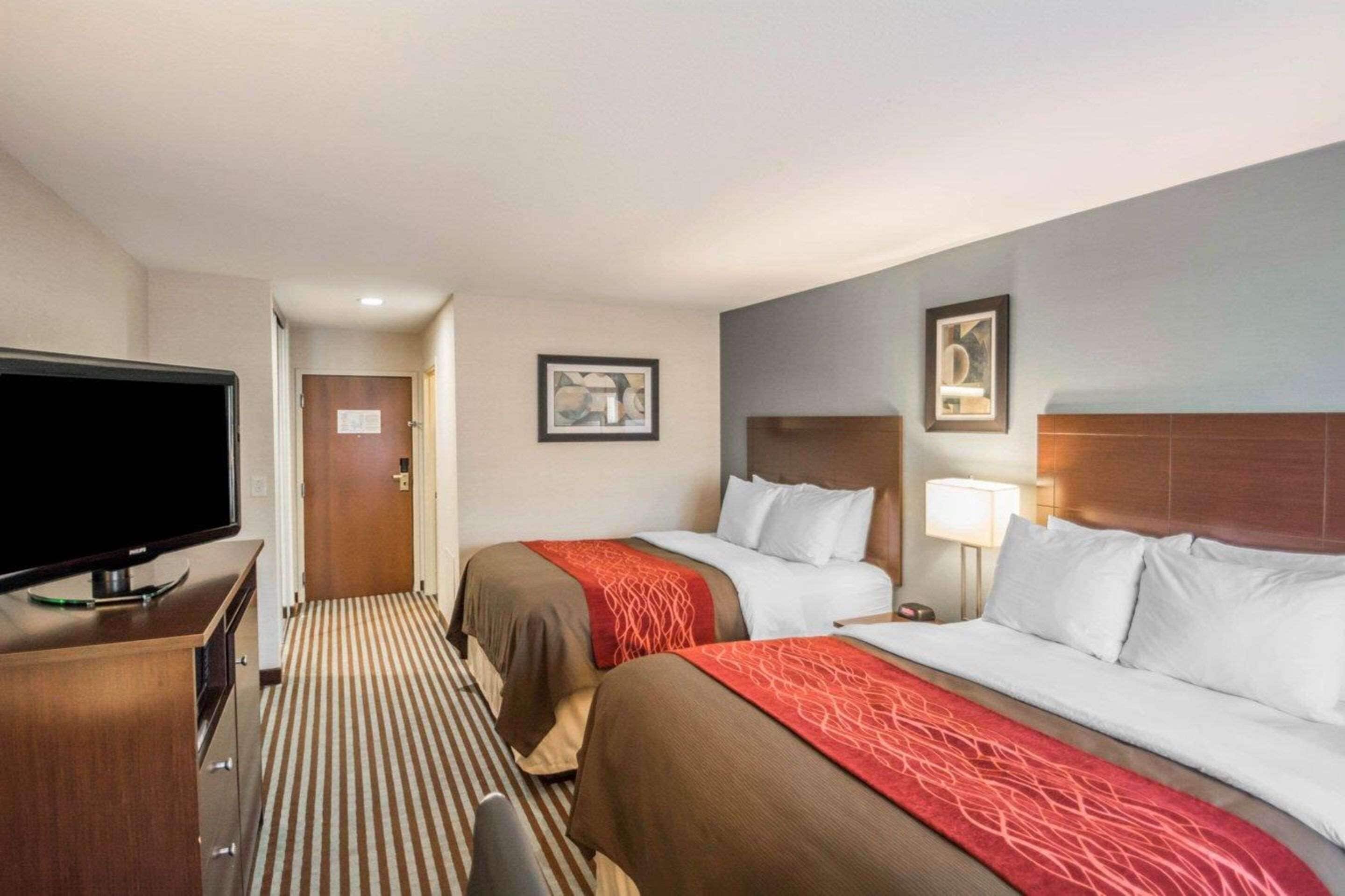 standard room, 2 queen beds, non smoking | premium bedding, pillow-top beds, desk, blackout curtains